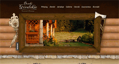Desktop Screenshot of domki-goralskie.pl